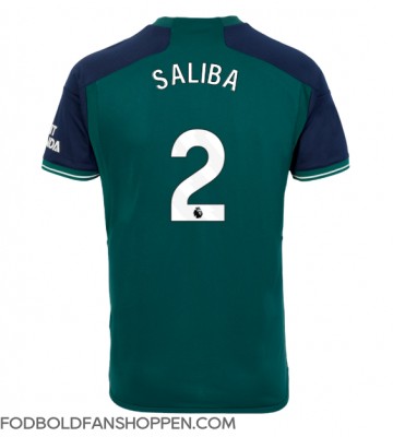 Arsenal William Saliba #2 Tredjetrøje 2023-24 Kortærmet